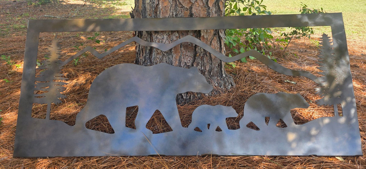 Custom personalized plasma-cut steel sign — IR Fabrication customer example 1