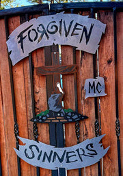 Custom personalized plasma-cut steel sign — IR Fabrication customer example 2