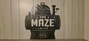 Custom personalized plasma-cut steel sign — IR Fabrication customer example 4