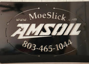 Custom AMSOIL metal business sign