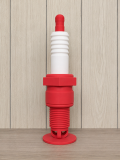 3D Printed Spark Plug LED Lamp